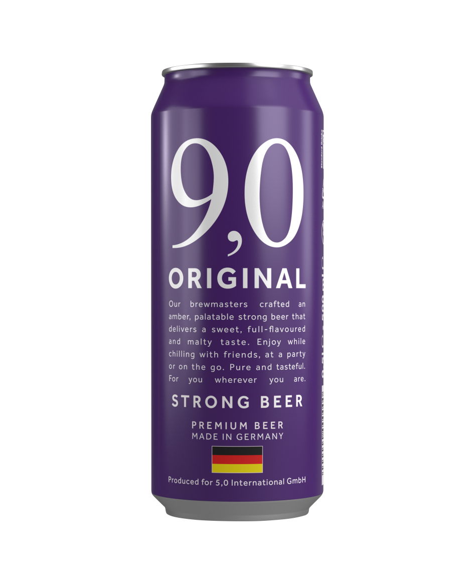 9,0 ORIGINAL BEER  - bia lúa mạch ( bia vàng hổ phách ). 